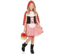 DEGUISE TOI Costume Cappuccetto Rosso a quadretti bambina - Rosso - M 7-9 anni (120-130 cm)