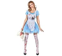 DEGUISE TOI Costume da Alice insanguinata per donna - Blu - M