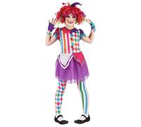DEGUISE TOI Costume da arlecchino multicolore per bambina