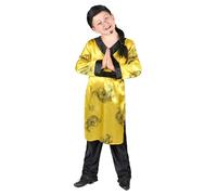 DEGUISE TOI Costume da cinese per bambino - Giallo - L 10-12 anni (130-140 cm)