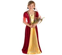 Deguisetoi - Costume Contessa Medievale - Rosso - Per bambina L 10-12 anni (130-140 cm)