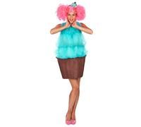 DEGUISE TOI Costume da cupcake turchese per donna - Multicolore - Taglia Unica