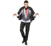 DEGUISE TOI Costume da Dracula per Uomo Halloween - Nero - Taglia Unica