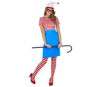 DEGUISE TOI - Costume da escursionista a righe da donna