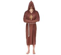 DEGUISE TOI Costume da frate uomo - Marrone - S