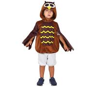 DEGUISE TOI Costume da Gufo per Bambino - Marrone - S 4-6 Anni (110-120 cm)