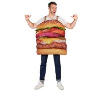 DEGUISE TOI Costume da hamburger goloso per adulto - Multicolore - Taglia unica