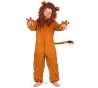 DEGUISE TOI Costume da leone con criniera per bambino - Marrone - S 4-6 anni (110-120 cm)