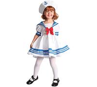 DEGUISE TOI Costume da marinaia per bambina - Multicolore - M 7-9 anni (120-130 cm)