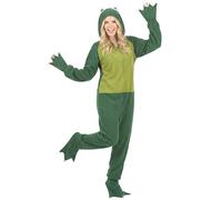 DEGUISE TOI Costume da rana per donna - Verde - Taglia Unica