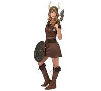 DEGUISE TOI Costume da vichinga sexy per donna - Marrone - M