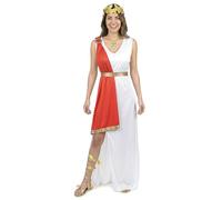 DEGUISE TOI Costume dea romana per donna - Grigio, bianco - M