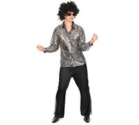 DEGUISE TOI Costume disco per uomo argentato - Argento - Small