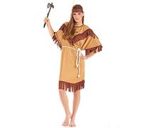 DEGUISE TOI Costume indiana pelle rossa per donna - Marrone - S