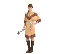 DEGUISE TOI Costume indiana pelle rossa per donna - Marrone - XS