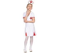 DEGUISE TOI Costume infermiera della croce rossa bambina - Grigio, bianco - L 10-12 anni (130-140 cm)