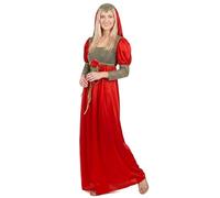 Deguisetoi Costume medievale da dama per donna - rossa - XL