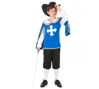 DEGUISE TOI Costume moschettiere blu bambino - Blu - S 4-6 anni (110-120 cm)
