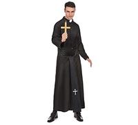 DEGUISE TOI Costume prete con Croce Bianca Uomo - Nero - XL