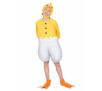 DEGUISE TOI Costume Pulcino Bambino - Giallo - L 10-12 Anni (130-140 cm)