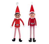 DEGUISE TOI - Duo folletti burloni natalizi Eflie e Paillette - 2 pezzi - Taglia unica - Rosso - Decorazione/Animazione - Natale