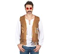 DEGUISE TOI - Gilet hippie da uomo, XL