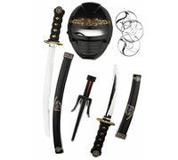 DEGUISE TOI Kit accessori armi e maschera ninja bambino - Nero - Taglia Unica