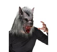 DEGUISE TOI Maschera da lupo mannaro adulto Halloween - Argento - Taglia Unica