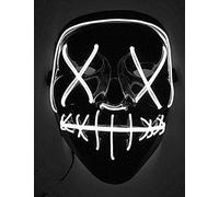 DEGUISE TOI Maschera led luminosa bianca adulto - Grigio, bianco - Taglia Unica