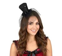 DEGUISE TOI Mini Cappello a Cilindro Nero Donna - Nero - Taglia Unica