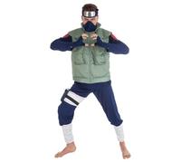DEGUISE TOI Naruto Costume Kakashi da uomo con licenza verde e blu