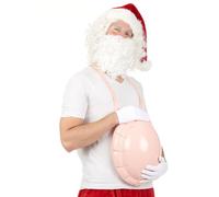 DEGUISE TOI Pancia Gonfiabile per Adulto - Rosa - Taglia Unica