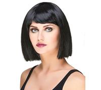 DEGUISE TOI Parrucca a caschetto Liscio e Nero per Donna - Nero - Taglia Unica