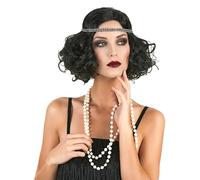 DEGUISE TOI Parrucca Charleston Nera per Donna - Nero - Taglia Unica