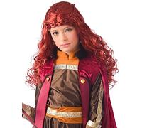 DEGUISE TOI Parrucca Principessa Bordeaux Grande Nord Bambina - Rosso - Taglia Unica