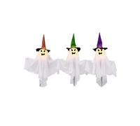 DEGUISE TOI - Set di 3 fantasmi luminosi con paletti da 68 cm - Decorazioni da piantare