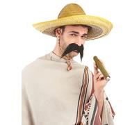 DEGUISE TOI Sombrero Messicano Giallo Adulto - Giallo - Taglia Unica