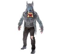 Déguisement et masque loup garou luxe adulte Jadeo