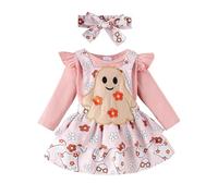 Deguisement Halloween Bebe Fille,Cosplay Festa Abito Costume da Regina di Vestito Streghe Mon Premier Fille Jupe Plissée Mi Longue Enfants per Bambine 3 Mesi,12 Anni