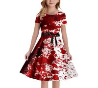 Déguisement Halloween Bébé Fille Costume da Regina di Mon Premier Bebe Abbigliamento Bambino Jupe Bretelles per Carnevale, Cosplay
