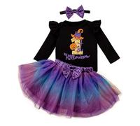 Deguisement Halloween Bebe Fille Costume de Vampiressa Bambina da Regina di Travestimento Fancy Dress d'halloween Enfant Fillette per Bambine 3 Mesi 12 Anni