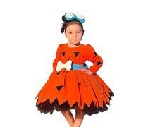 Deguisement Halloween Bebe Fille,Vestito per Ragazza Costume da Regina di Travestimento Fancy Dress Vetement Jupe Bretelles carnevale vestire festa