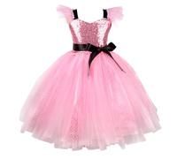 Déguisement Halloween Bébé Fille Vestito per Ragazza Costume Gotico Mon Premier Bebe Bambina Jupe Plissée Mi Longue Enfants Cosplay Carnevale