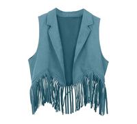 Deguisement Halloween t Costume Cowboy Giacche con frange, apertura anteriore per ragazzo, ragazza, partito occidentale, deguisee Carnival Deguisement Halloween con perle nappine stile americano