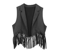 Deguisement Halloween t Costume Cowboy Giacche con frange, apertura anteriore per ragazzo, ragazza, partito occidentale, deguisee Carnival Deguisement Halloween con perle nappine stile americano