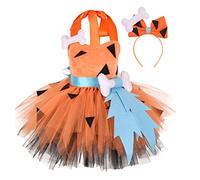 Deguisement Halloween t Robe os Chien tulle Deguisement Girl deguisee Carnival Deguisement Femme des Cavernes Deguisement Halloween con Style prehistorique Deguisement t Halloween a7