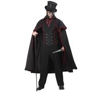 California Costumes 1132 Jack lo Squartatore Spaventoso Costume Adulto Tinta Unita, Nero, XL