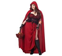 Scuro Cappuccetto Rosso Costume Adulto Forti 20-22