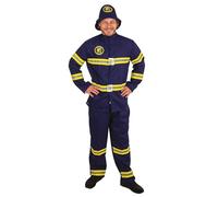 P'tit Clown re21097 - Costume da adulto pompiere, taglia L/XL