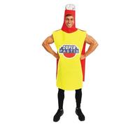P'tit Clown - Costume da Bottiglia per Adulti - Costume Super Pastis, Costume Cubis, Costume da Bottiglia di Vino - per Carnevale, Feste in Costume - Poliestere - Taglia Unica (Super Pastis)